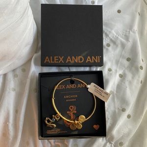 Gold Anchor Alex and Ani Bracelet